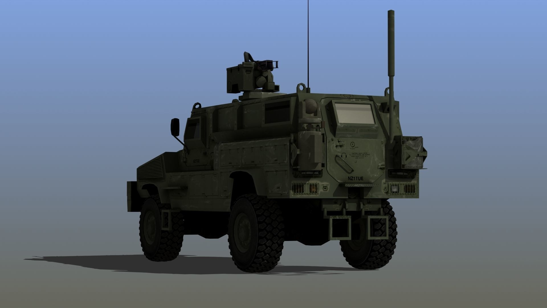 RG-31 Nyala Low-poly 3D model_3