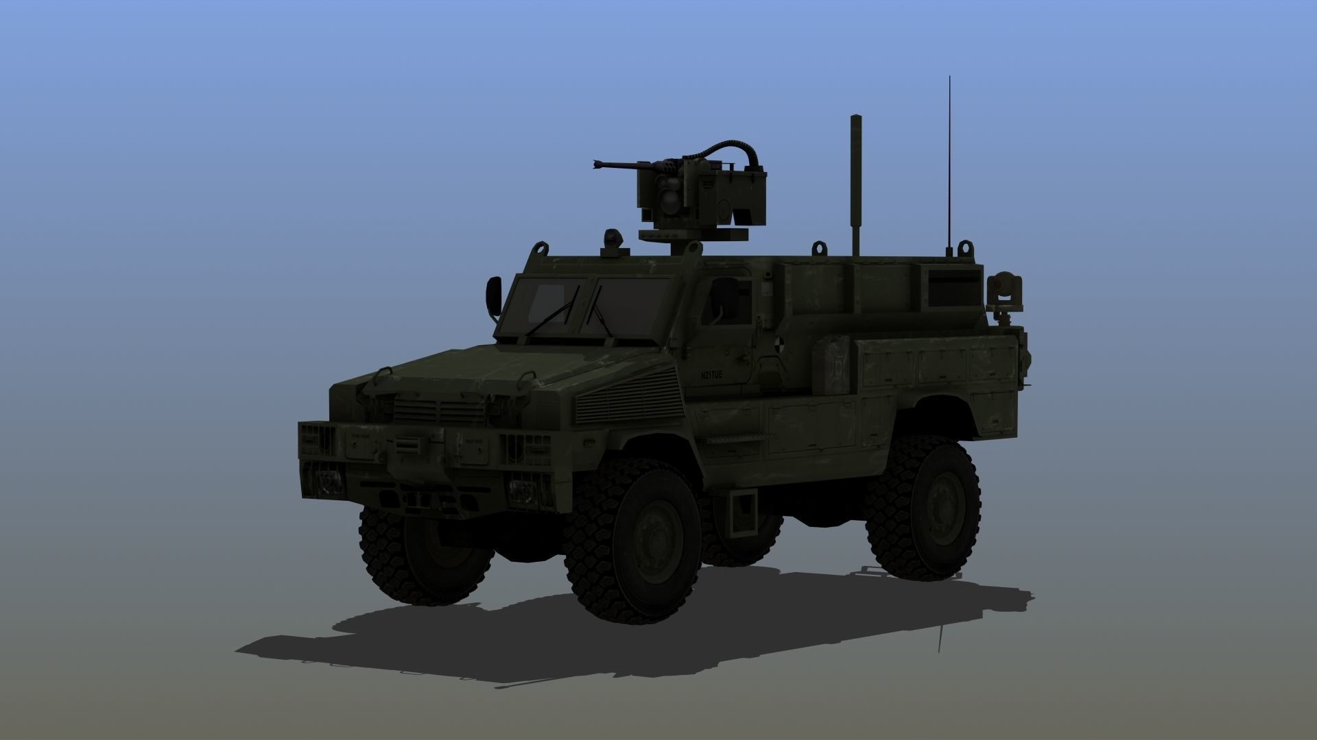 RG-31 Nyala Low-poly 3D model_14