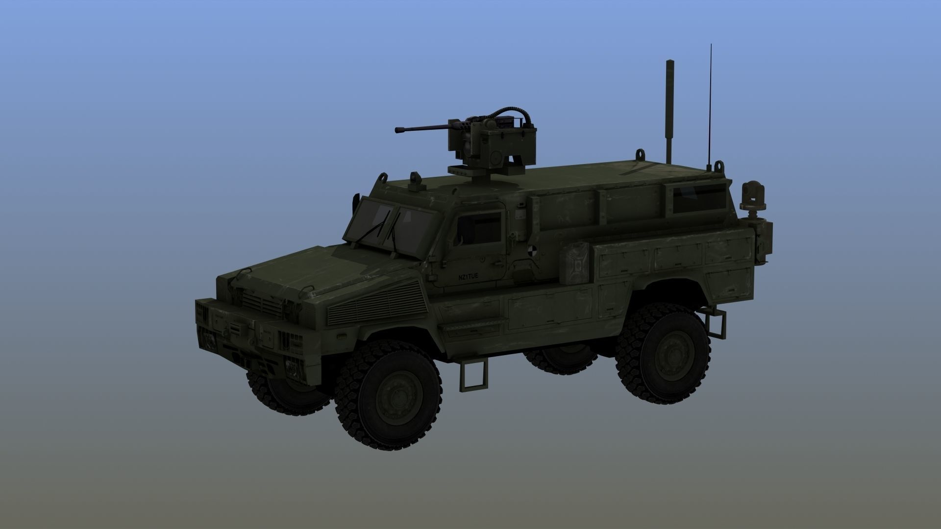 RG-31 Nyala Low-poly 3D model_16