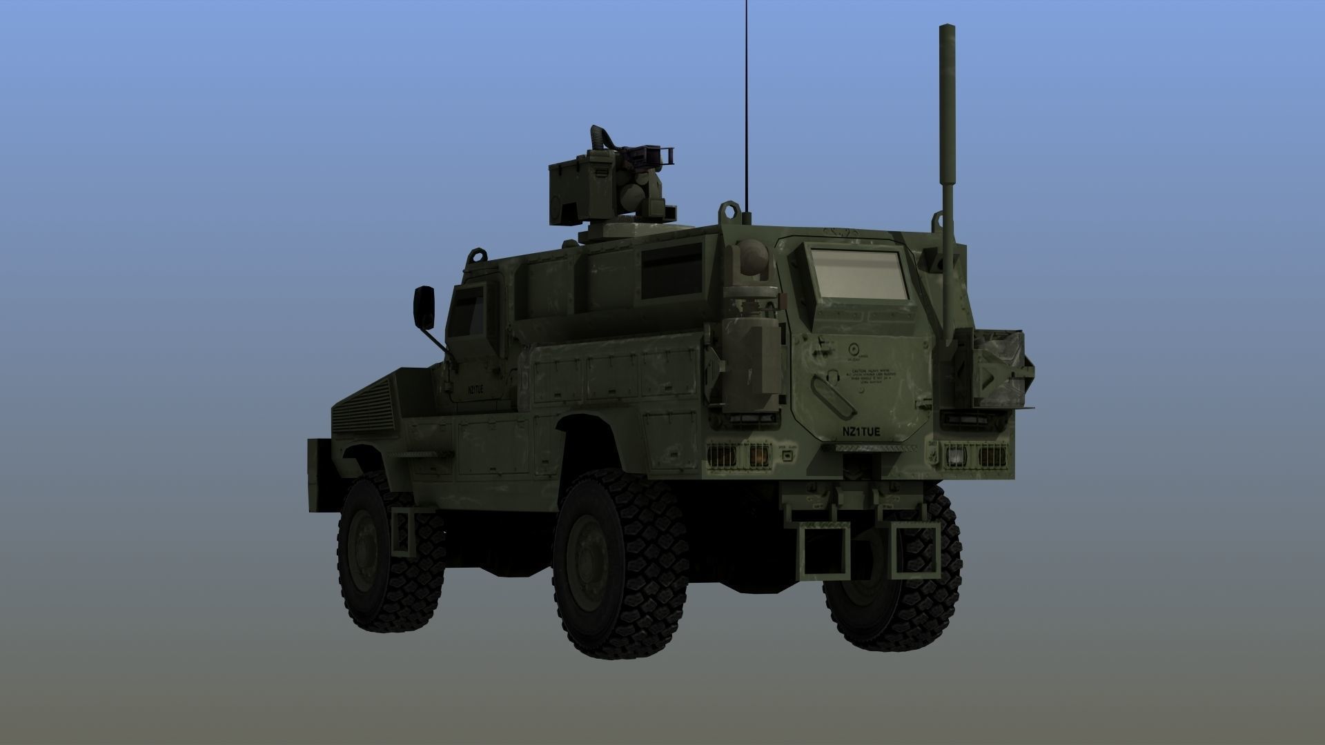 RG-31 Nyala Low-poly 3D model_18