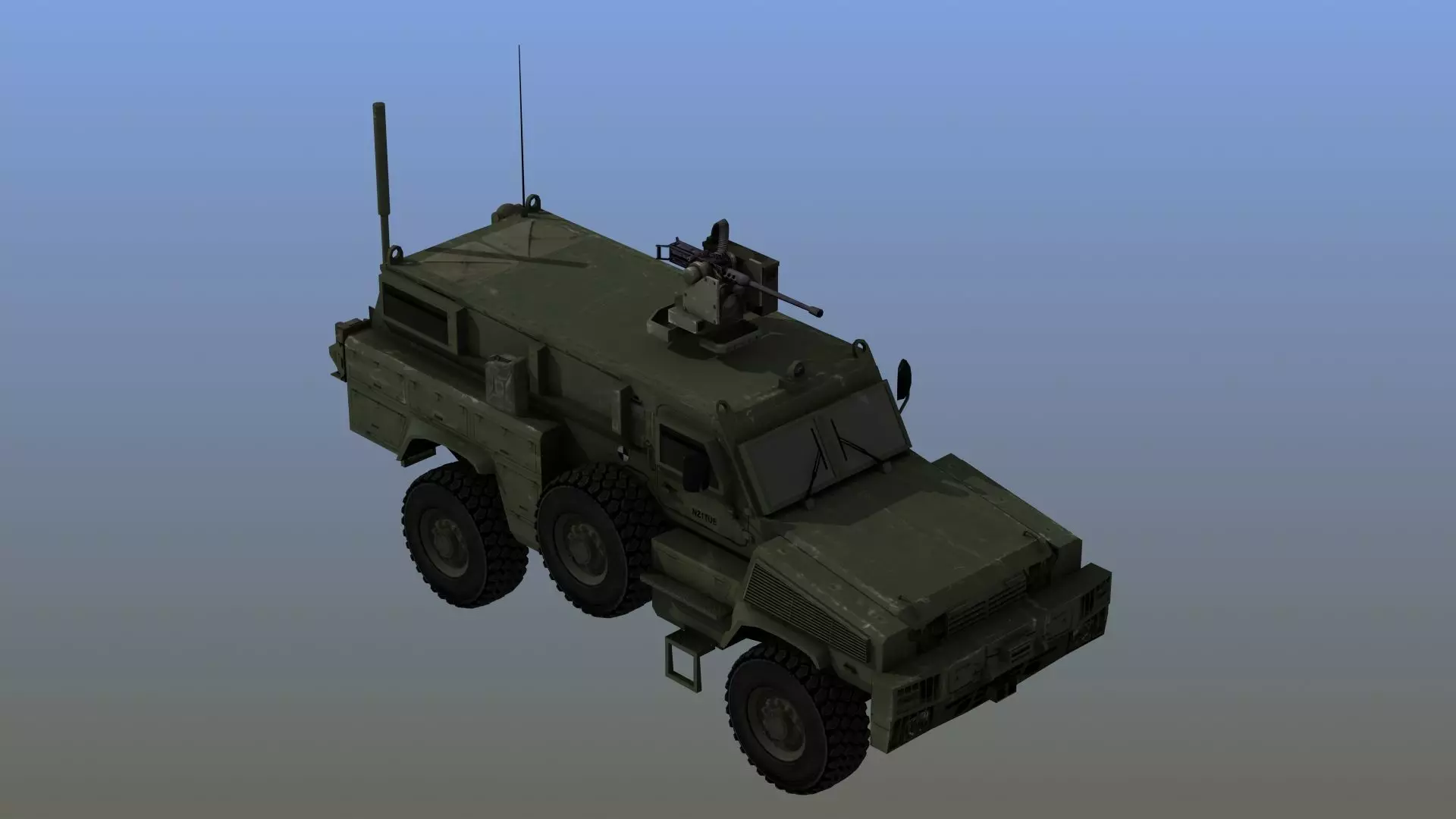 RG-31 Nyala Low-poly 3D model_0