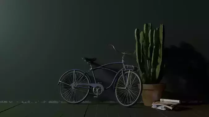 Bike 3d scene