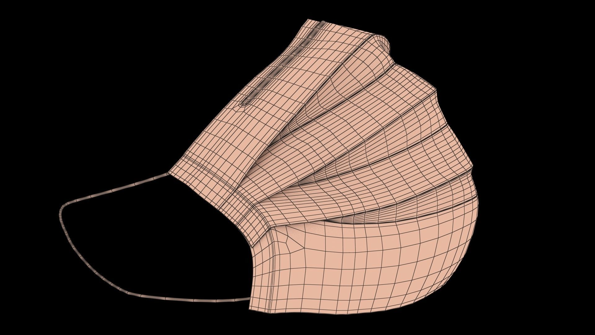 Surgical Mask - PBR Low-poly 3D model_19