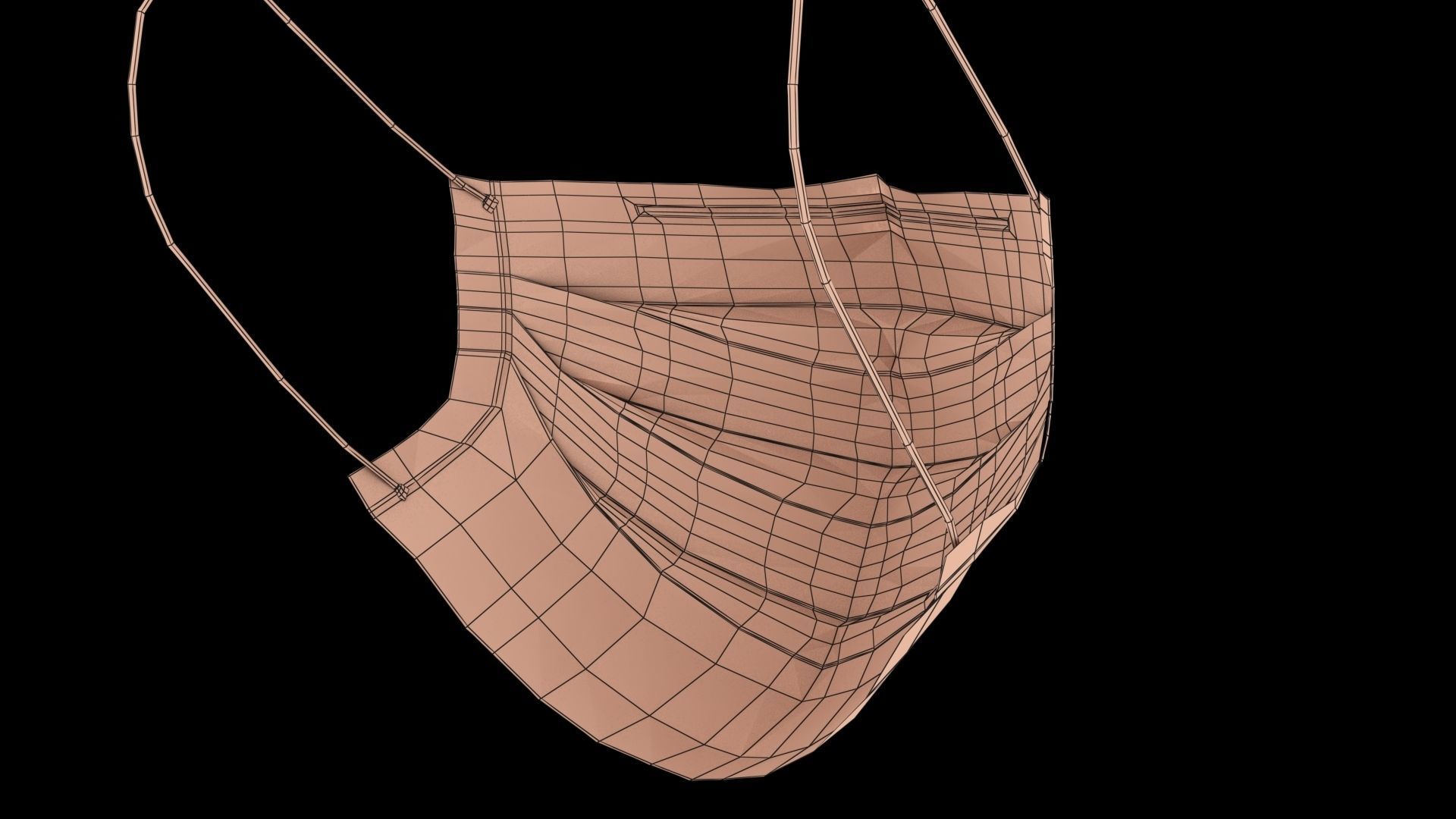 Surgical Mask - PBR Low-poly 3D model_14