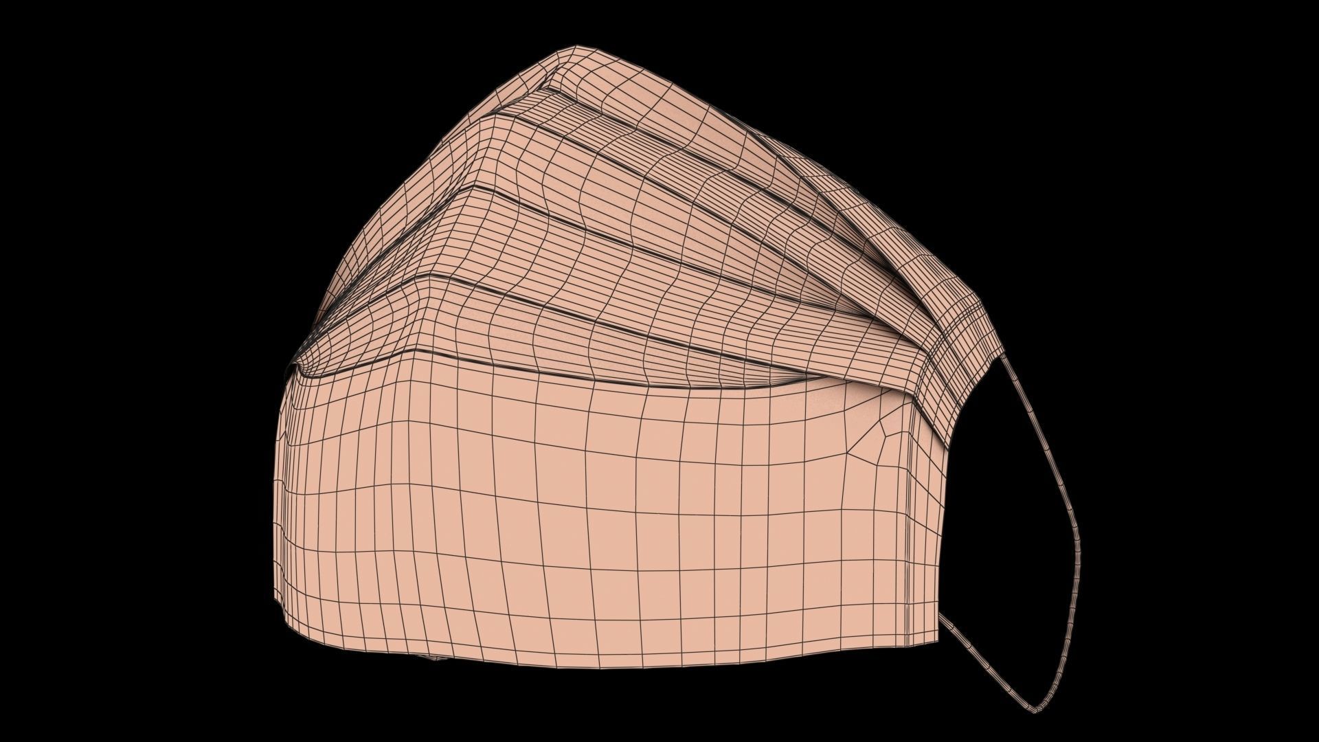 Surgical Mask - PBR Low-poly 3D model_15