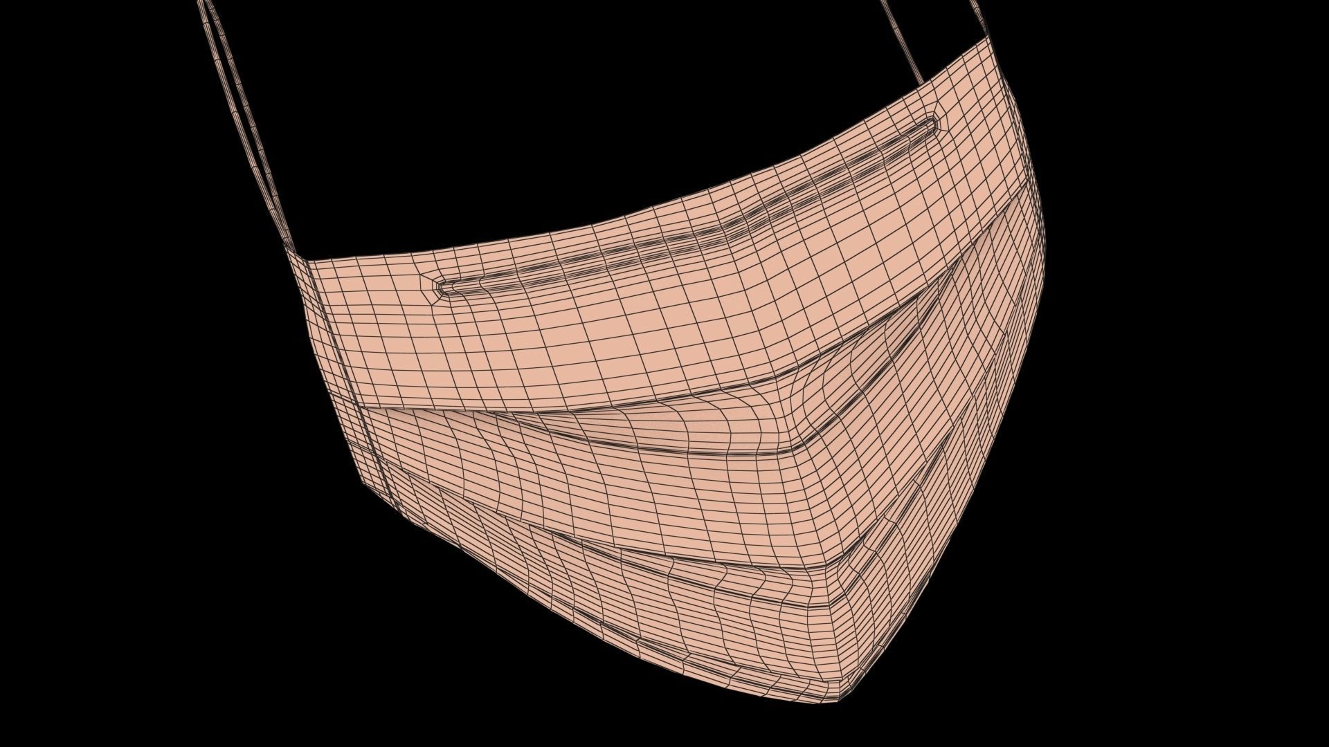 Surgical Mask - PBR Low-poly 3D model_17