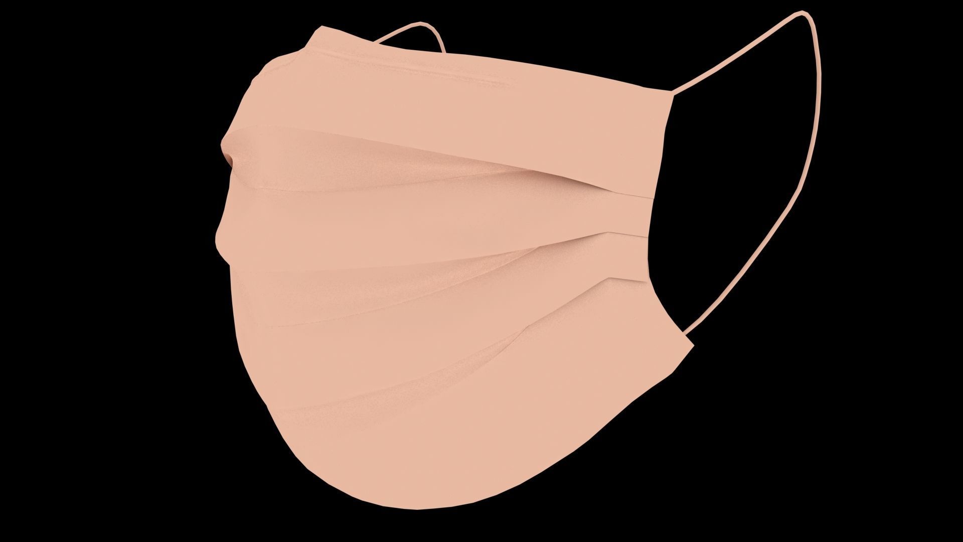 Surgical Mask - PBR Low-poly 3D model_10