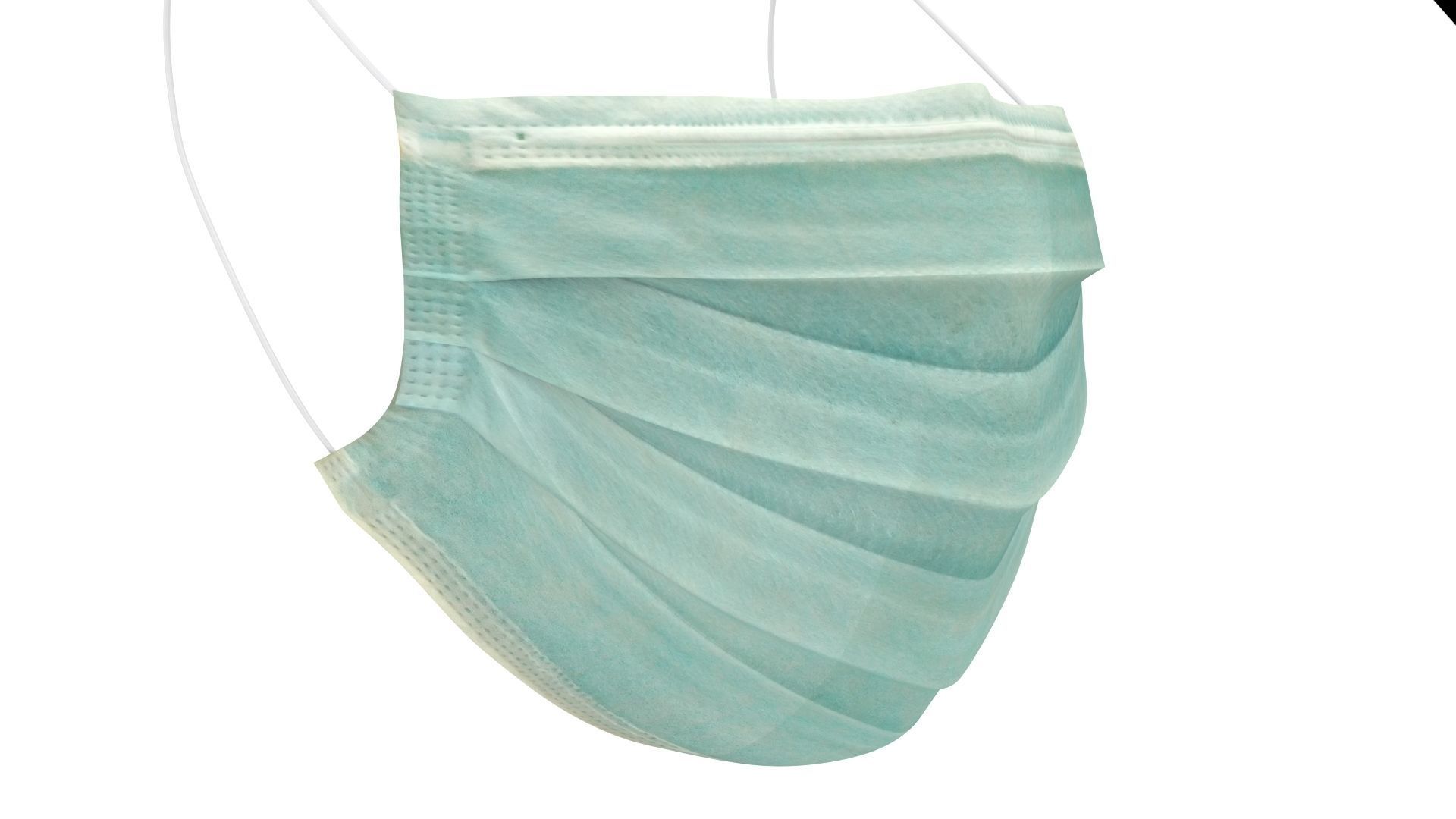 Surgical Mask - PBR Low-poly 3D model_2