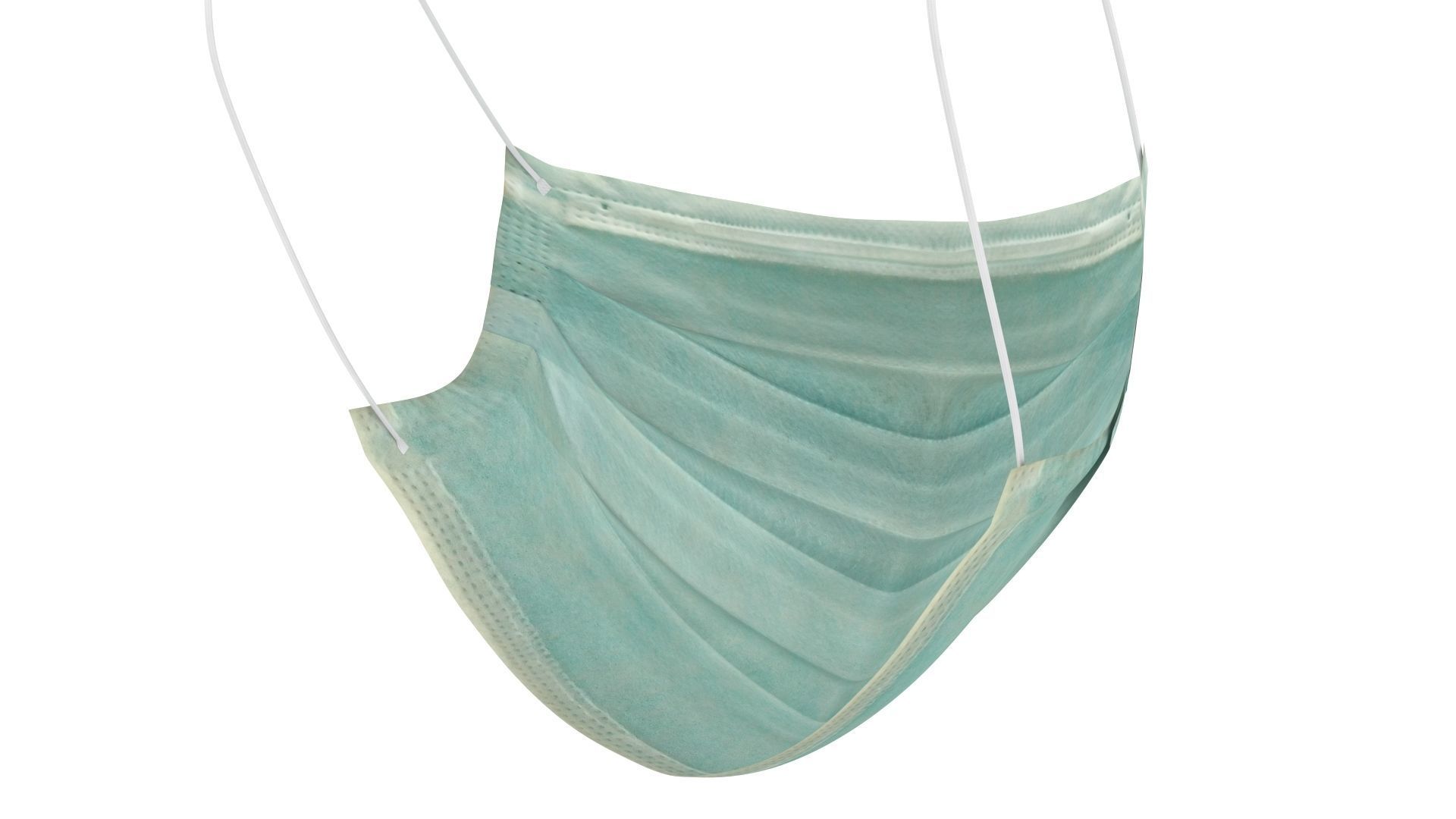 Surgical Mask - PBR Low-poly 3D model_4