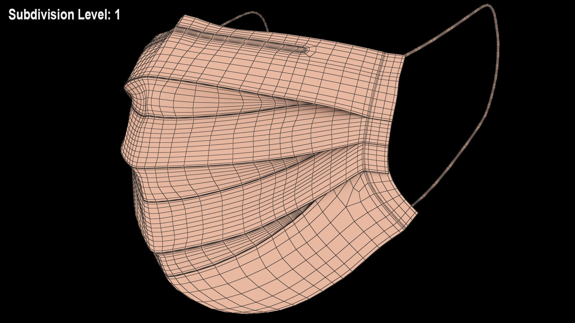 Surgical Mask - PBR Low-poly 3D model_11