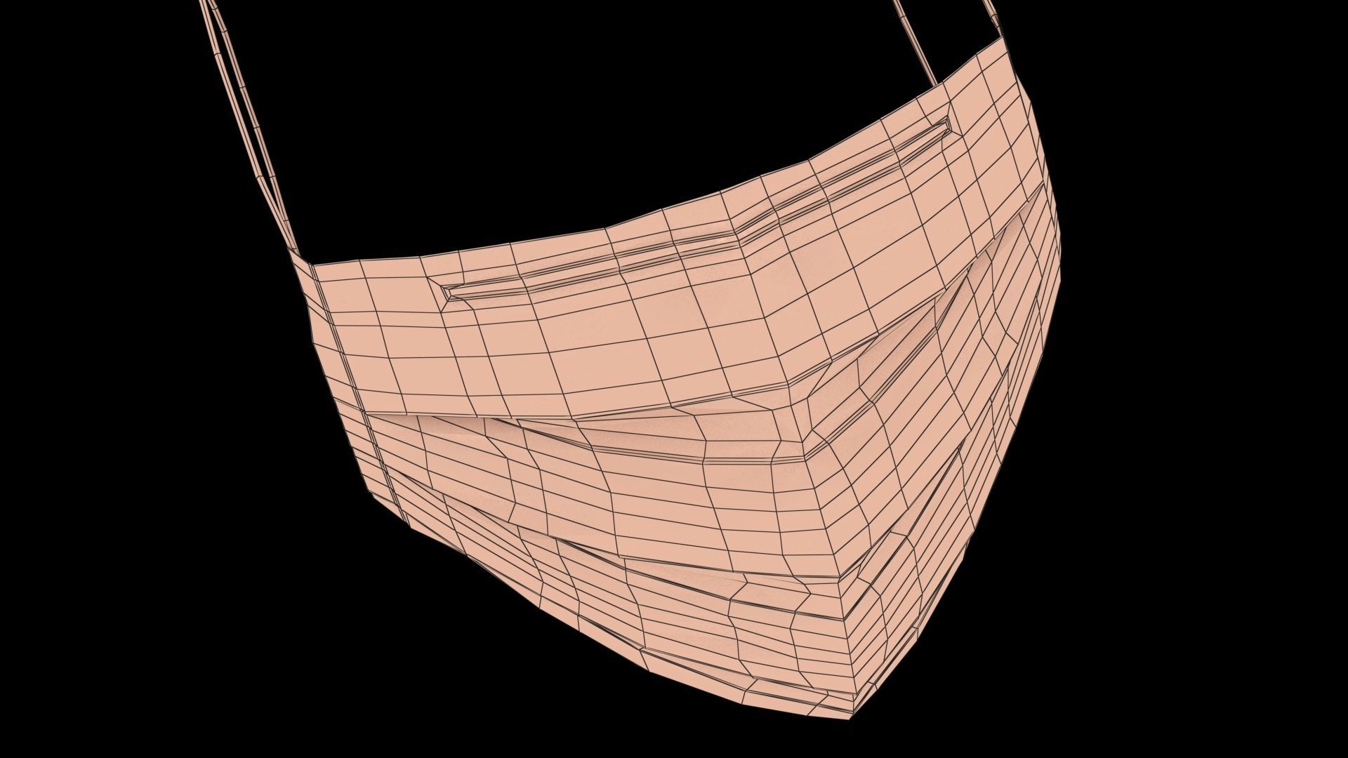 Surgical Mask - PBR Low-poly 3D model_18