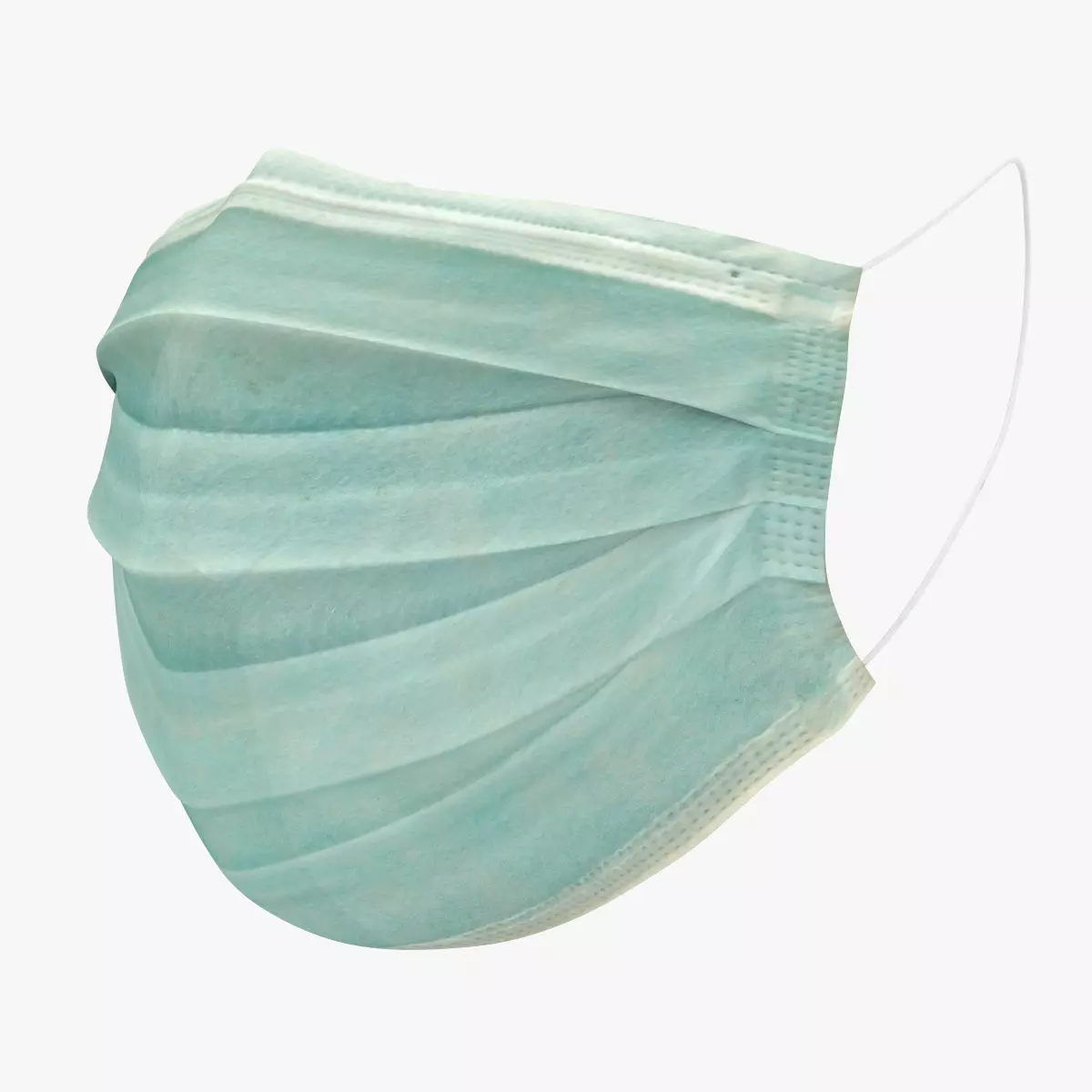 Surgical Mask - PBR Low-poly 3D model_0