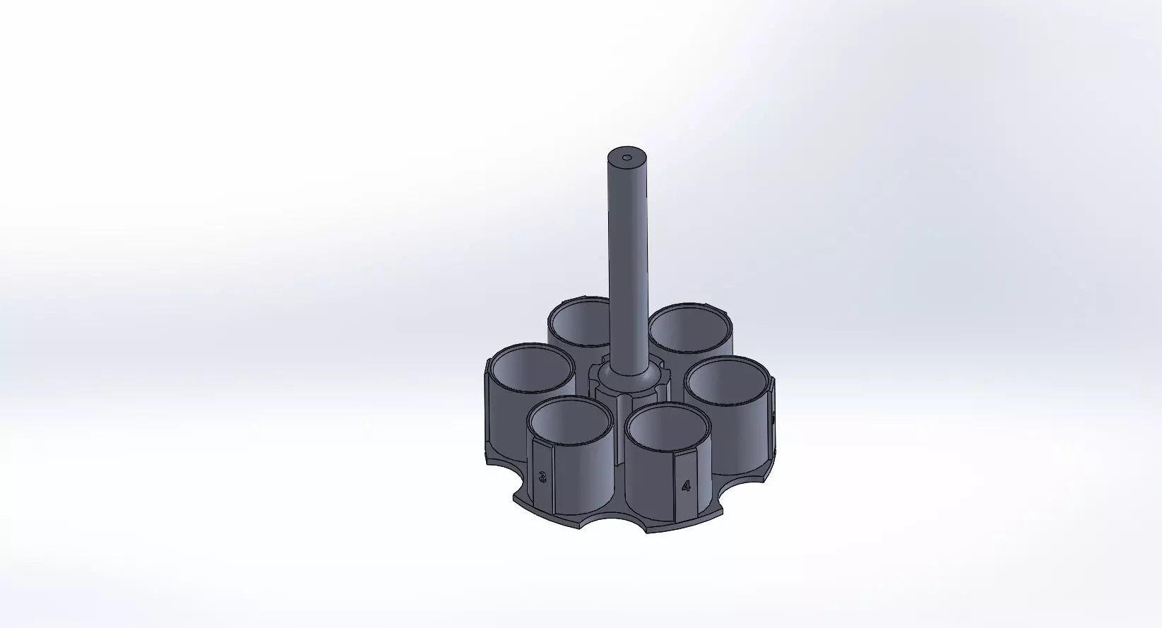 SIX ALCOHOL SHOOT HOLDER 3D print model