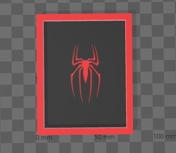 Spiderman Tobey Maguire Logo -Cuadro 3D print model