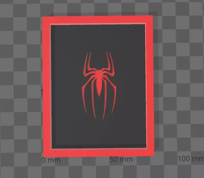 Spiderman Tobey Maguire Logo -Cuadro 3D print model_0