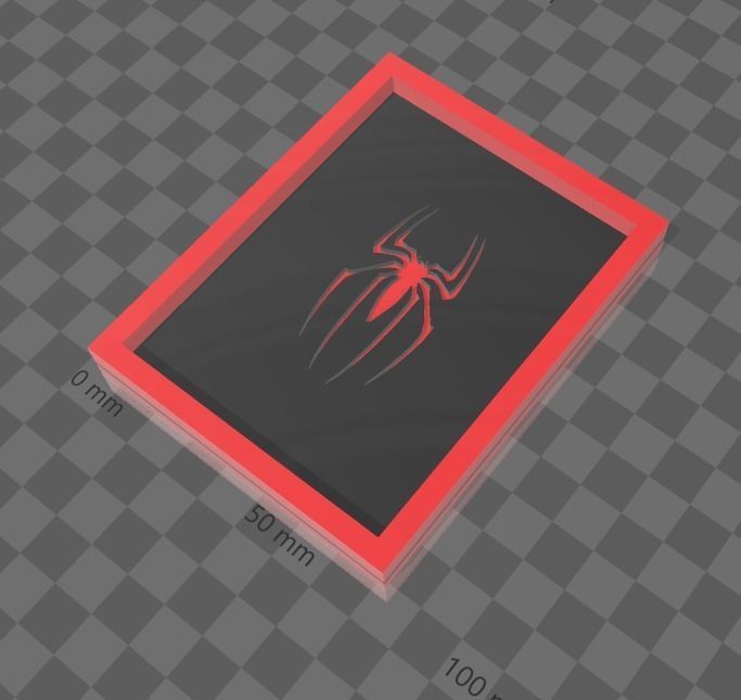 Spiderman Tobey Maguire Logo -Cuadro 3D print model_1