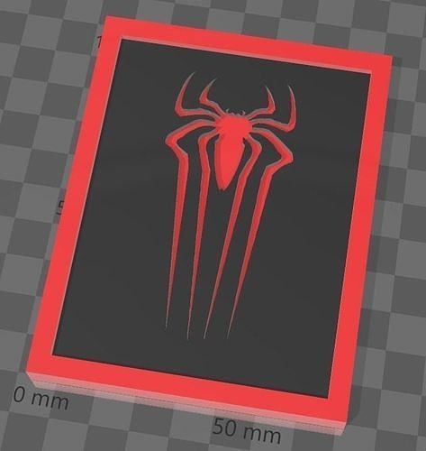 Spiderman Andrew Garfield Logo- Cuadro 3D print model