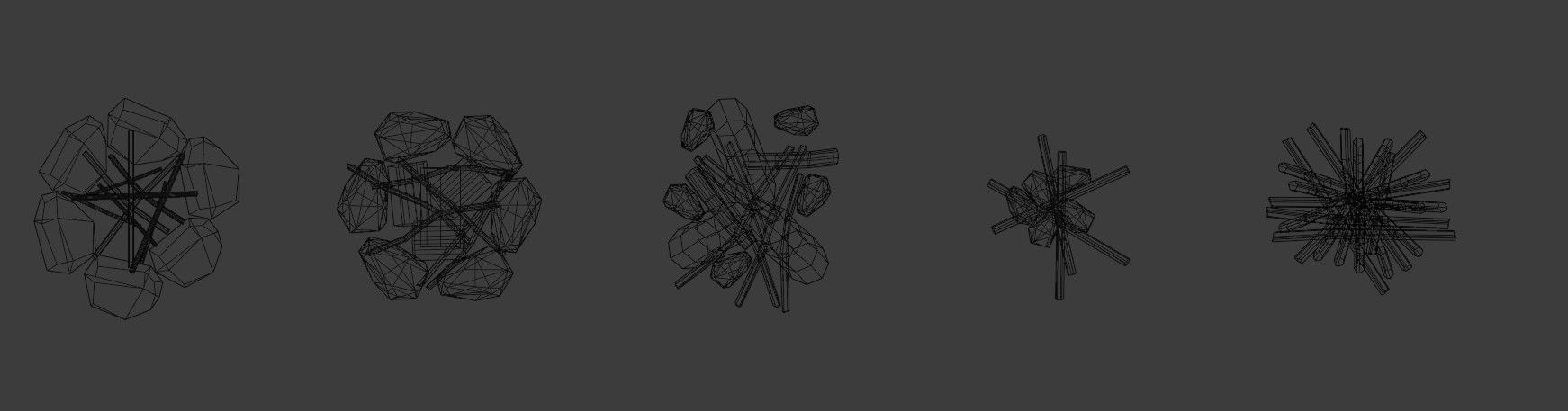 Survival Fires Pack Low Poly Low-poly 3D model_12