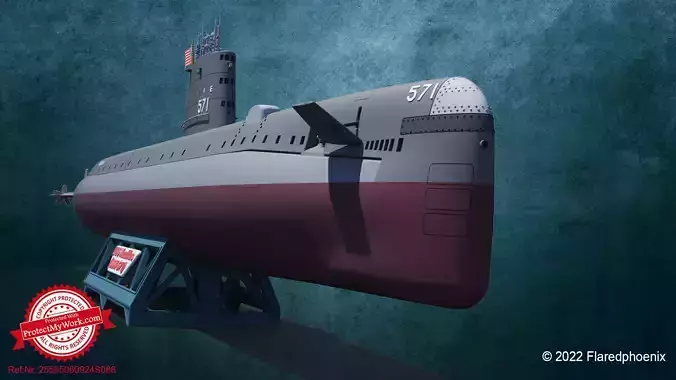 USS Nautilus SSN-571 Print 3D print model