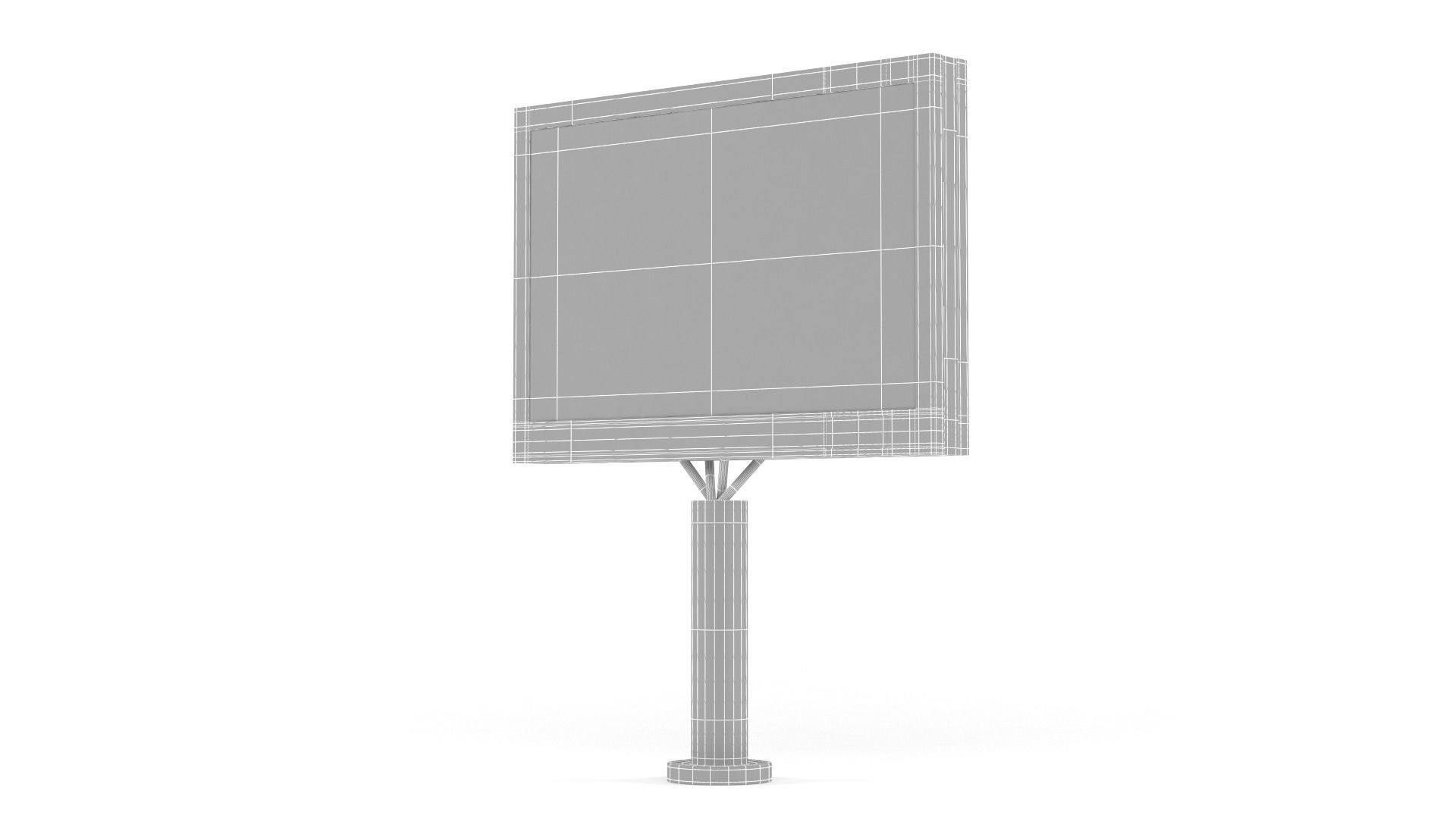 Outdoor Billboard 3D model_9