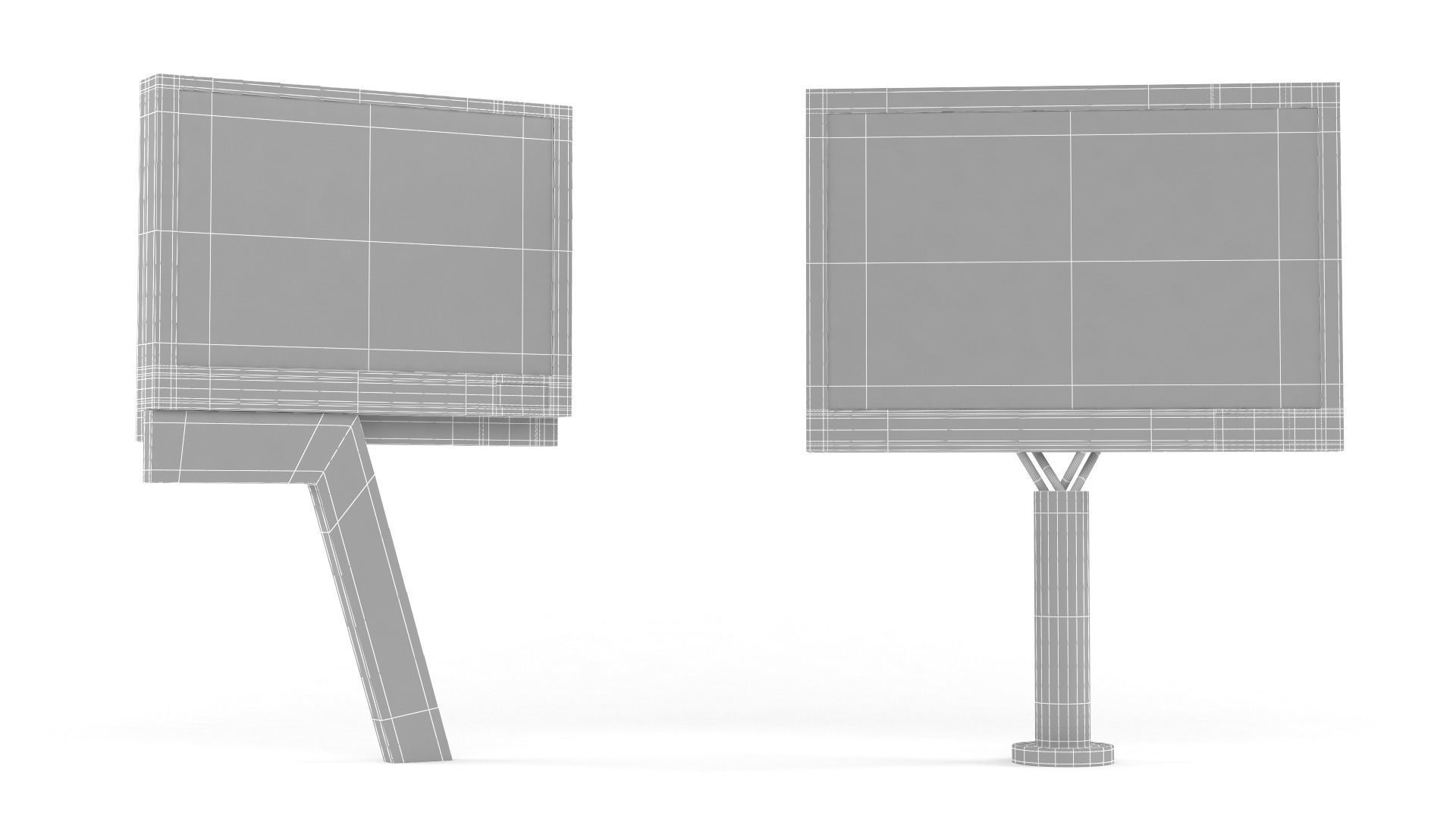 Outdoor Billboard 3D model_7