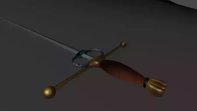 Rapier OC Low-poly 3D model