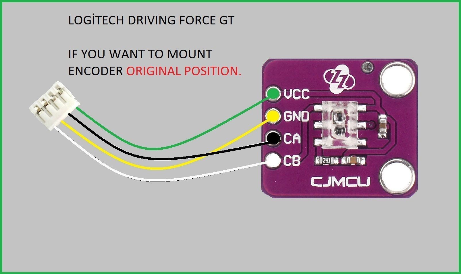 Logitech Driving Force Gt Encoder fix 3D print model_2