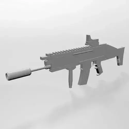 FN SCAR-H Rifle 01 3D model