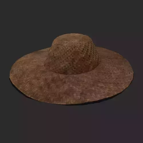 Farmers Hat Low-poly 3D model Farmers Hat Low-poly 3D model