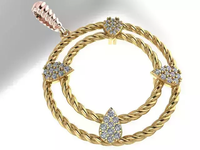 Jewelry earrings 3D print model