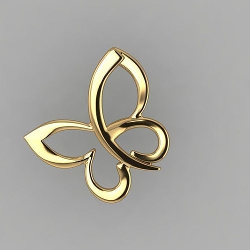 pendant butterfly 2 3D print model