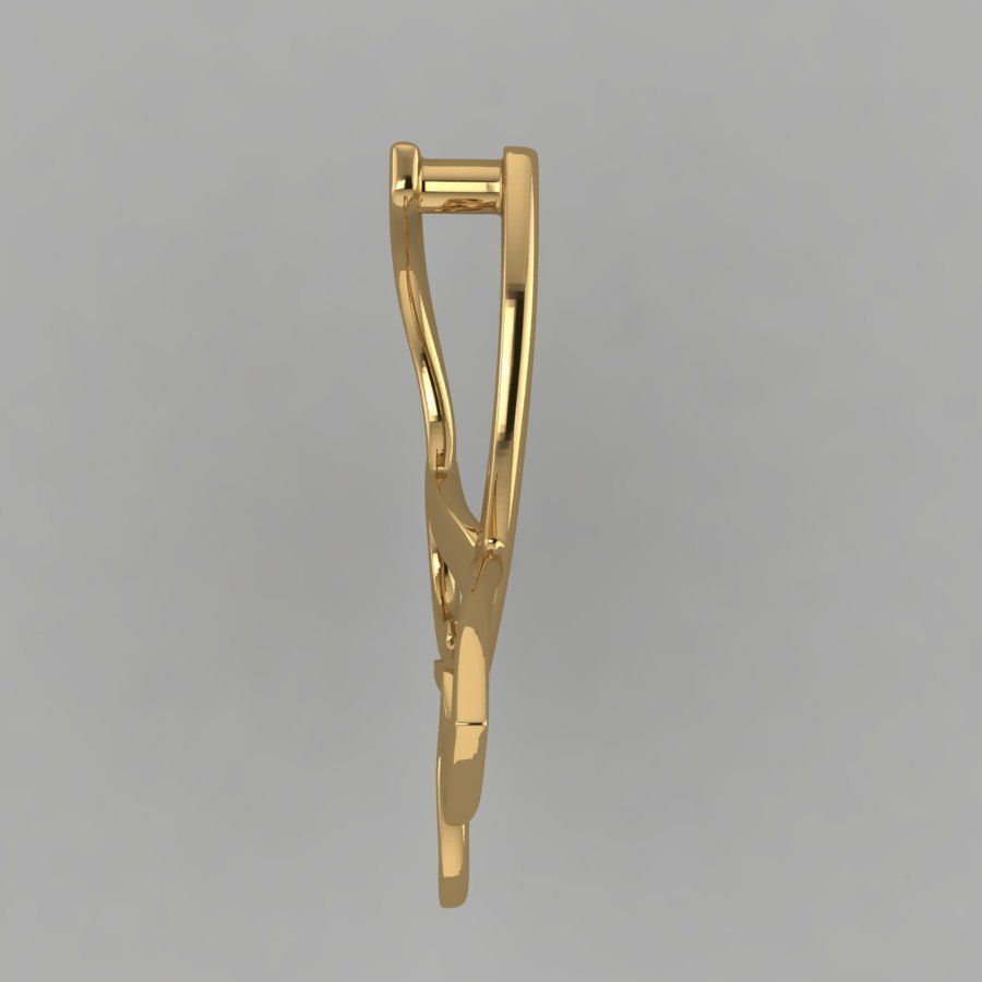 pendant butterfly 2 3D print model_2