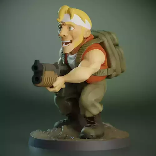 Metal Slug - Marco 28 mm 3D print model
