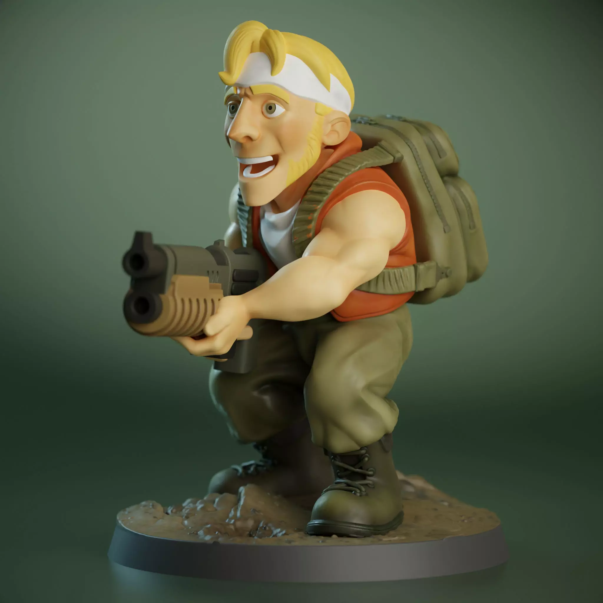 Metal Slug - Marco 28 mm 3D print model
