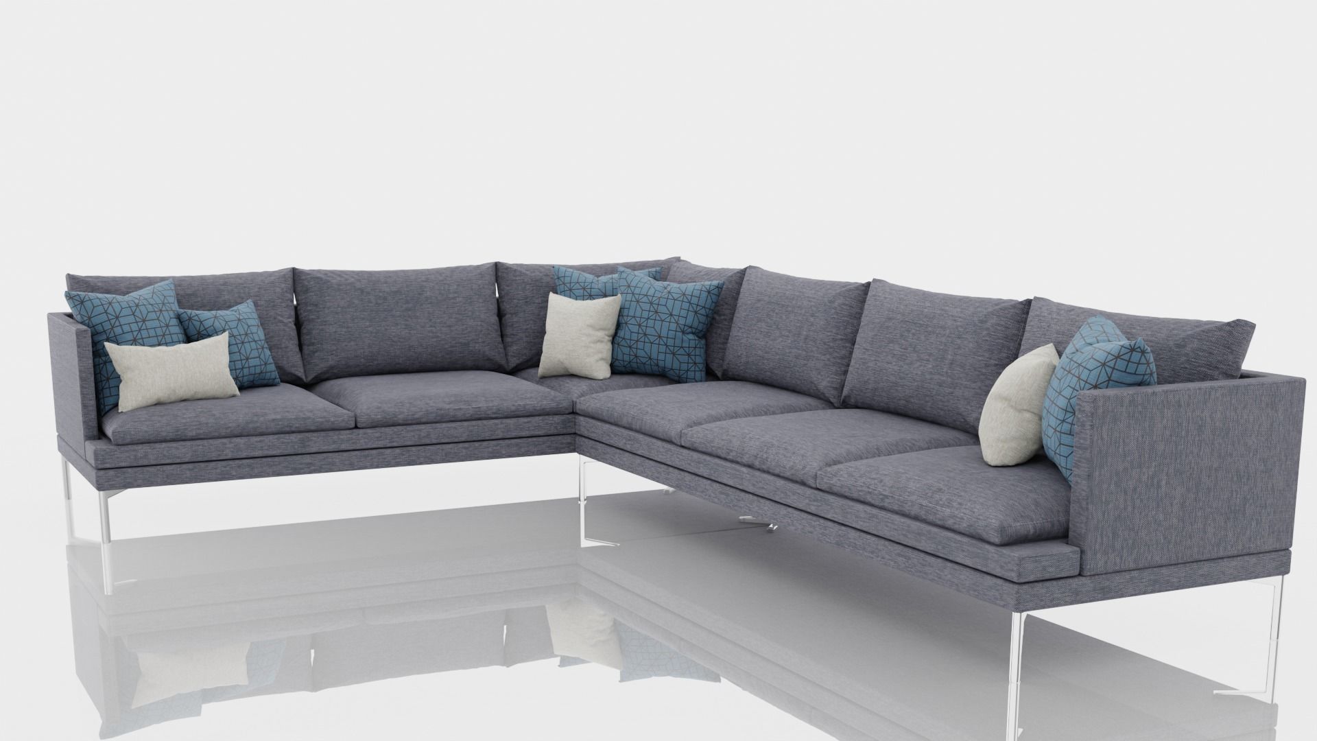 Corner Sofa 3D model_1