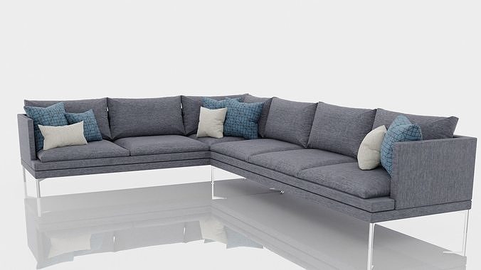 Corner Sofa 3D model 2