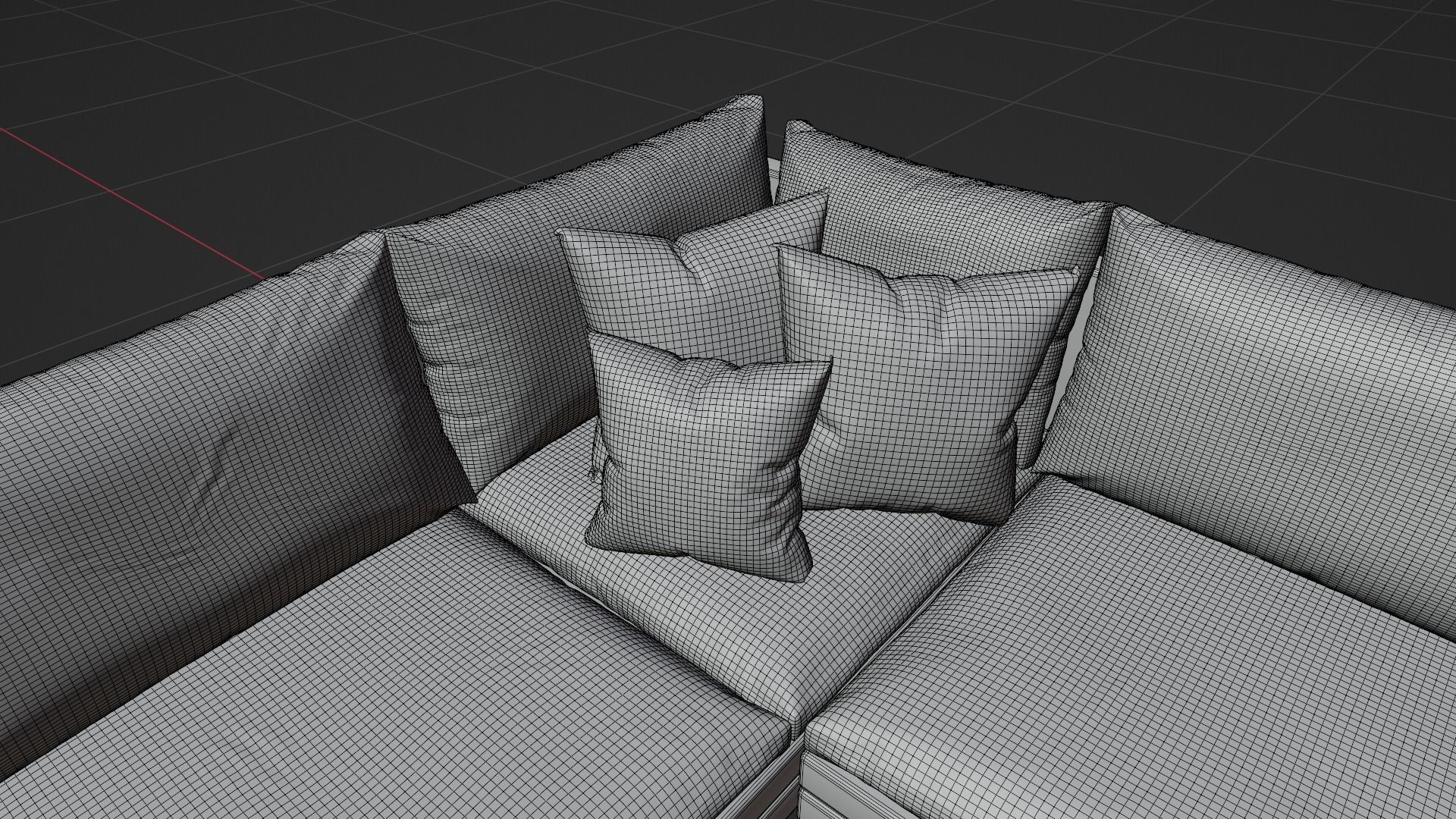 Corner Sofa 3D model_8