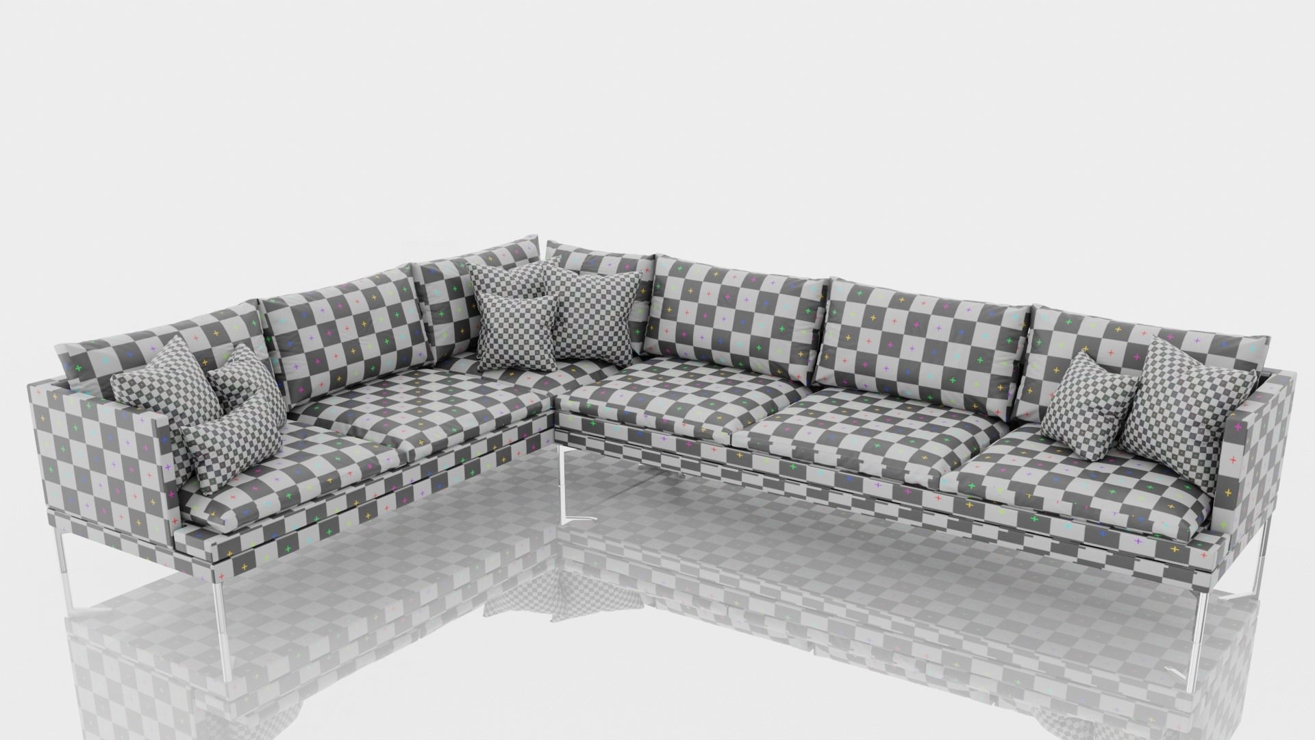 Corner Sofa 3D model_6