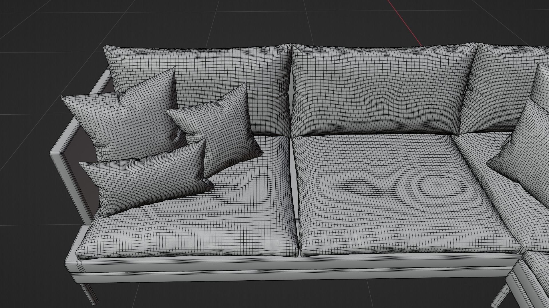 Corner Sofa 3D model_7