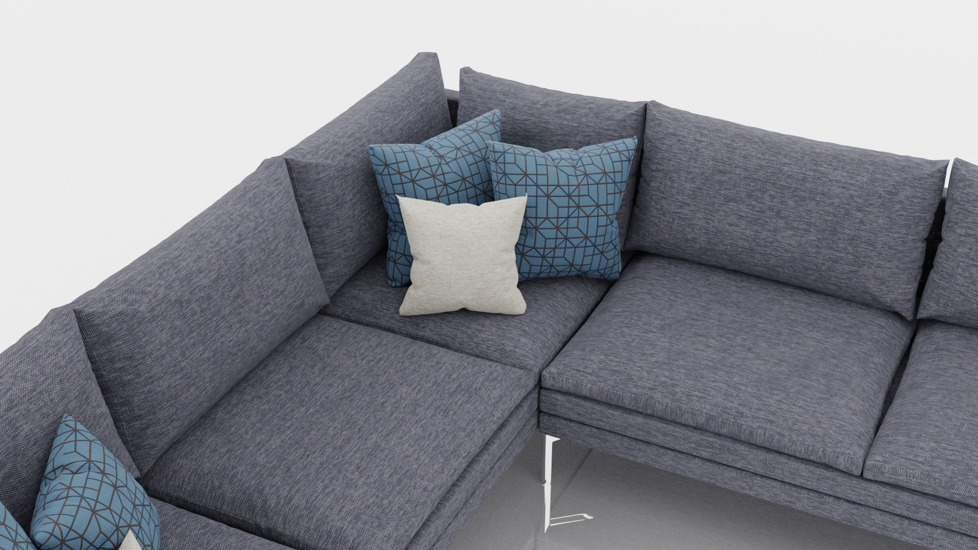 Corner Sofa 3D model_4