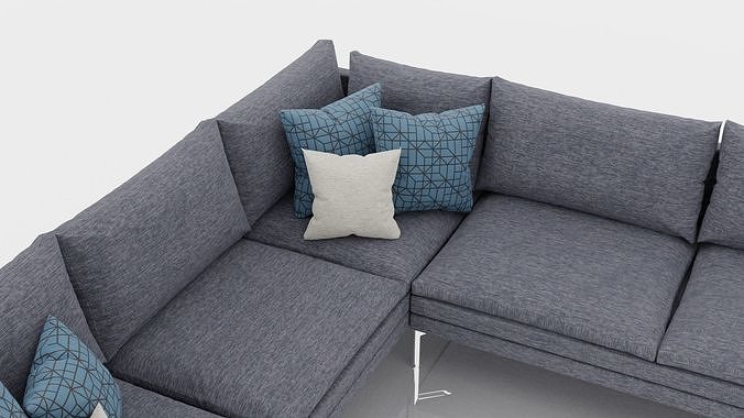 Corner Sofa 3D model 5
