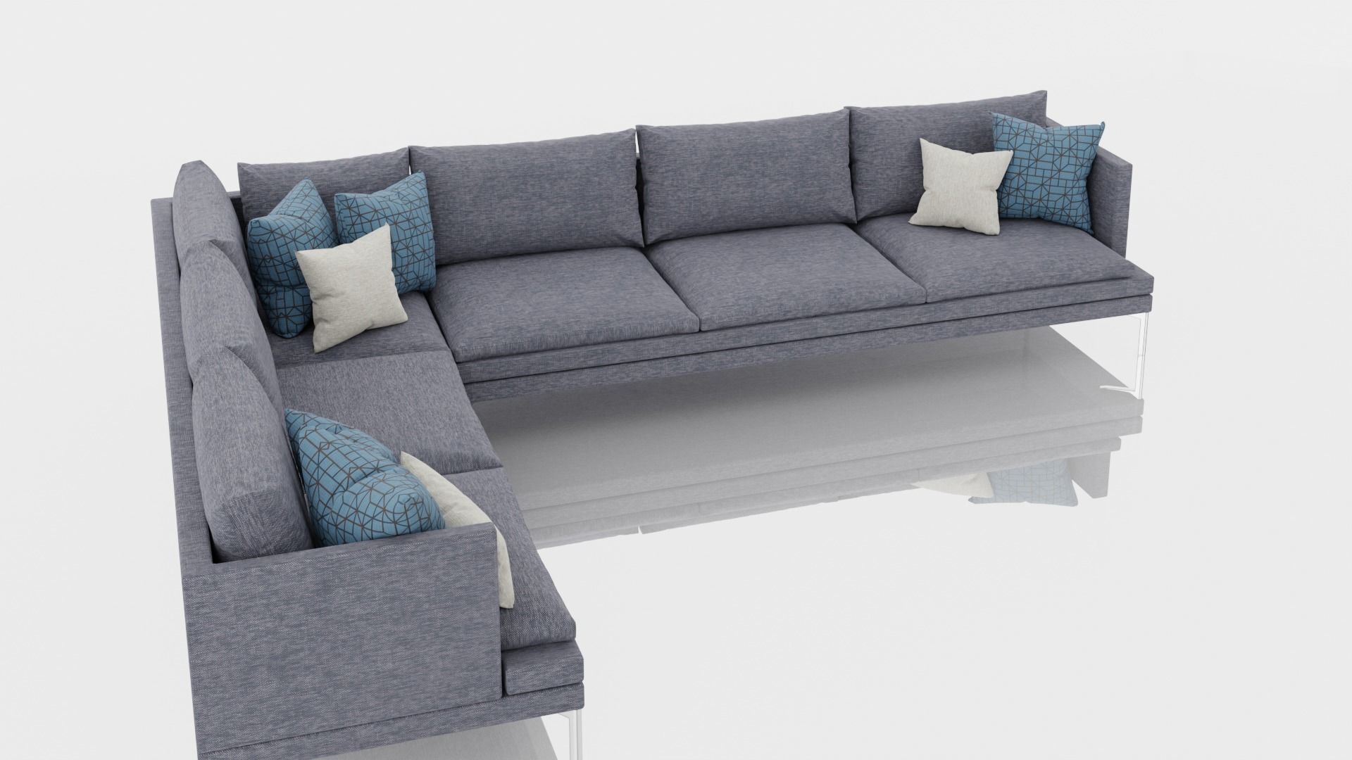 Corner Sofa 3D model_2