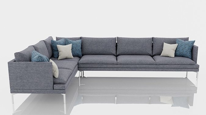 Corner Sofa 3D model 4
