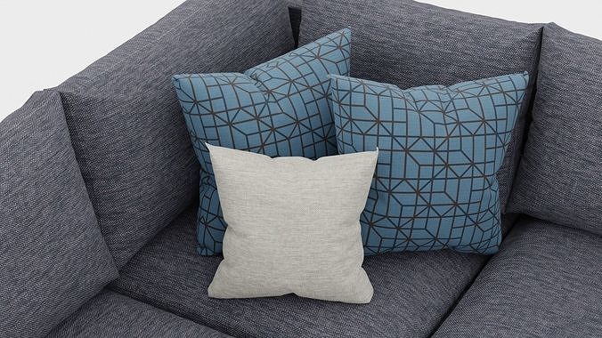 Corner Sofa 3D model 6