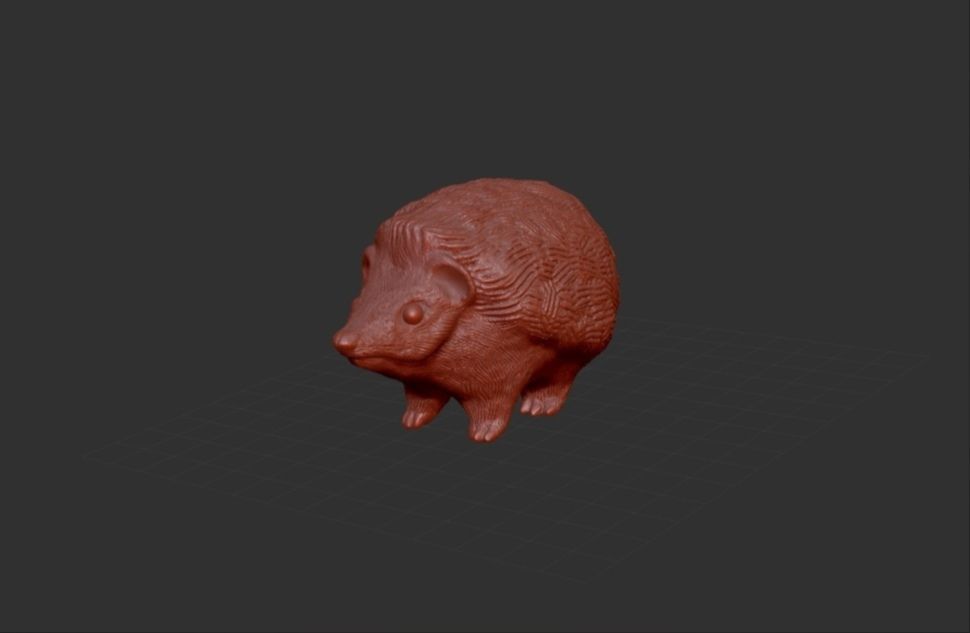 hedgehog 3D print model