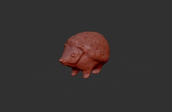 hedgehog 3D print model