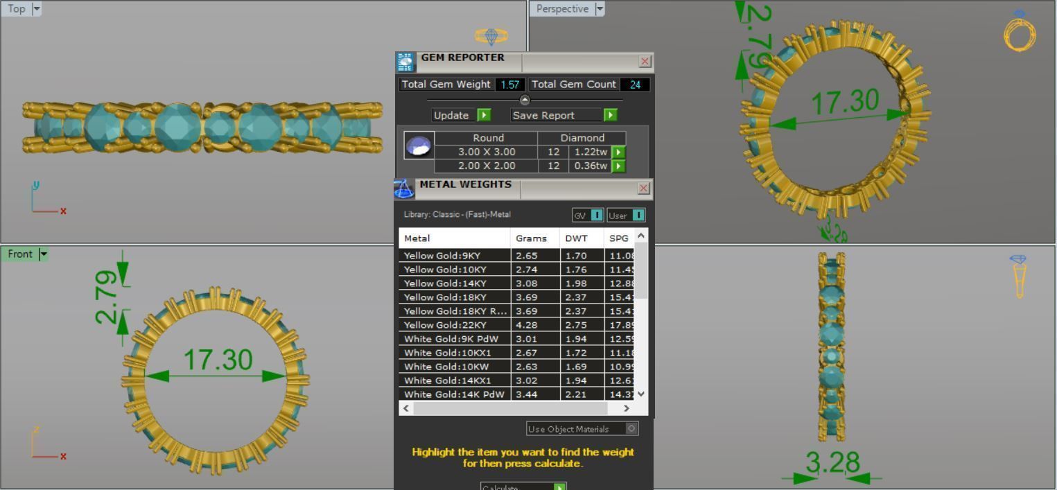 ETERNITY RINGS 3D print model_6