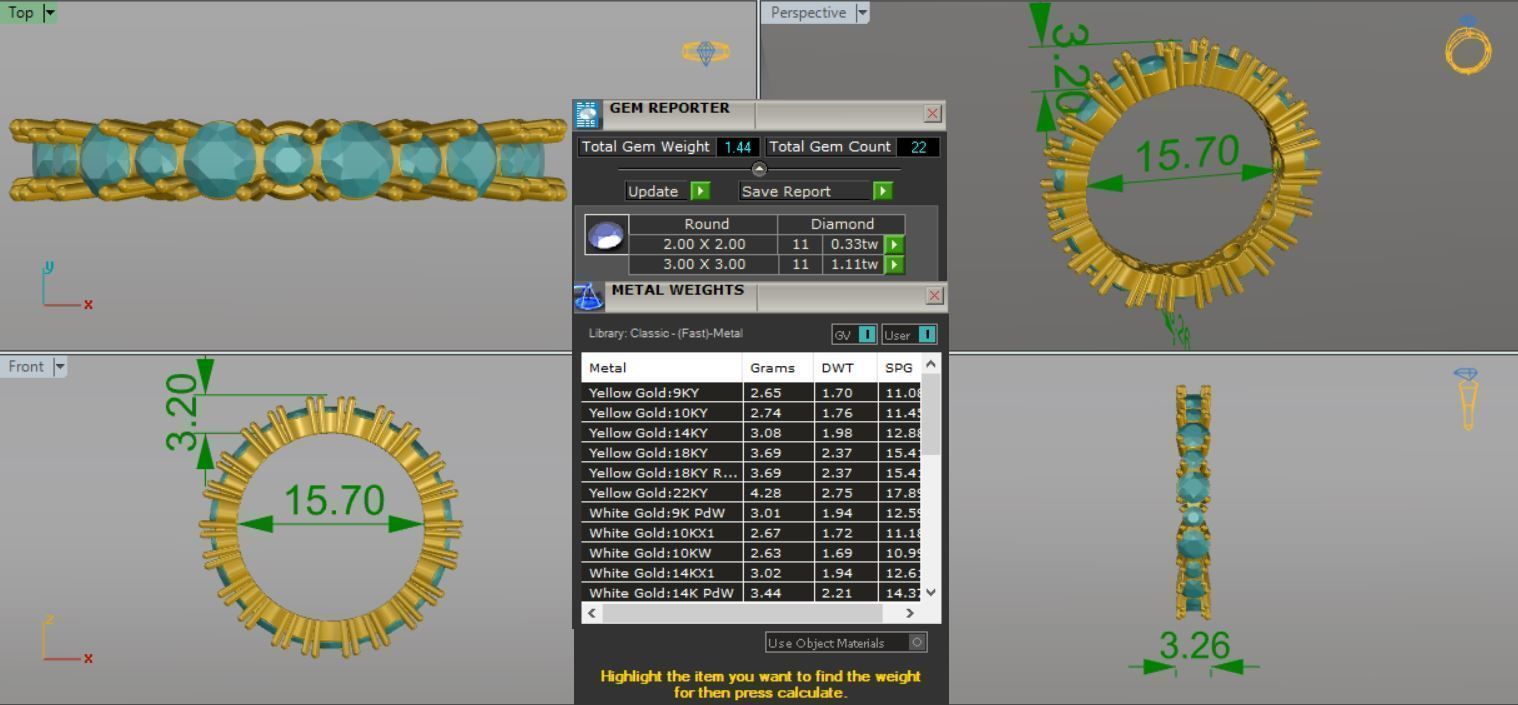 ETERNITY RINGS 3D print model_4