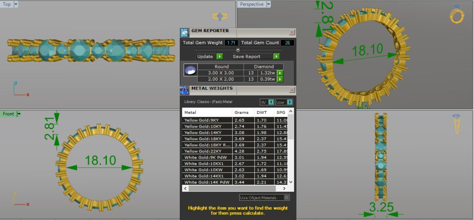 ETERNITY RINGS 3D print model_7
