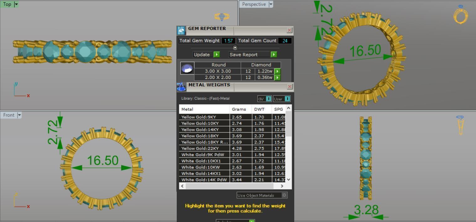 ETERNITY RINGS 3D print model_5